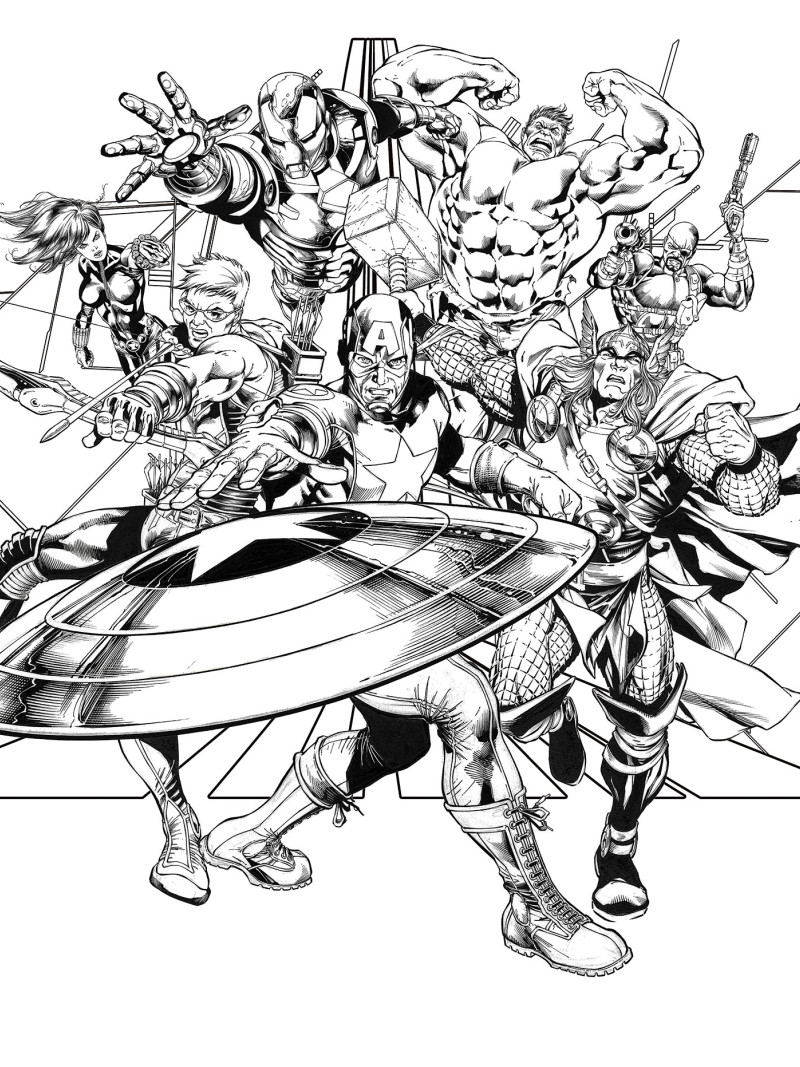 Avengers Black and White - Thumbnail View 1