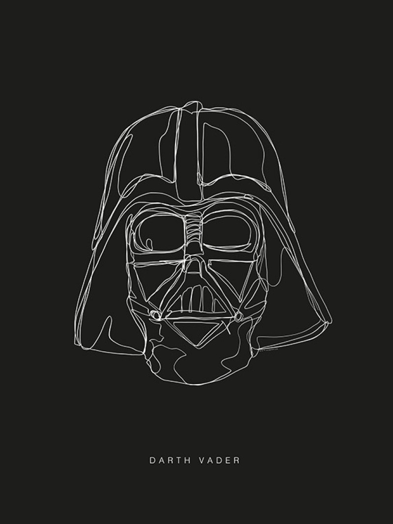 Star Wars Lines Dark Side Vader - Thumbnail View 1
