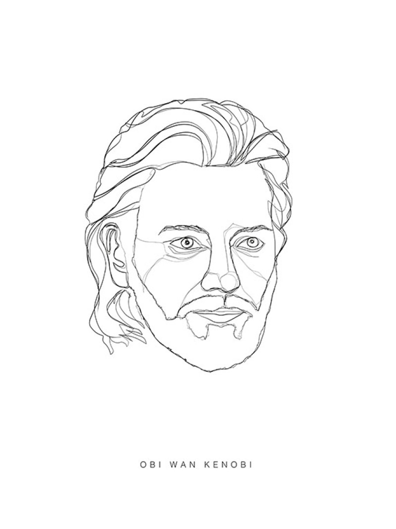 Star Wars Classic Force Faces Obi Wan - Thumbnail View 1