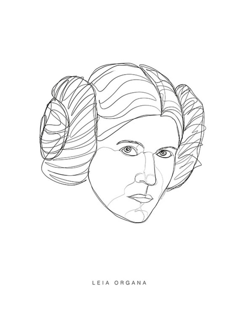 Star Wars Classic Force Faces Leia - Thumbnail View 1