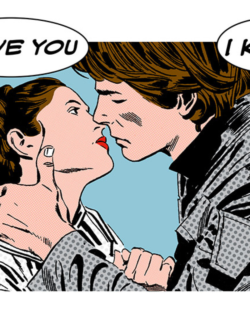 Star Wars Classic Comic Quote Leia Han - Thumbnail View 1