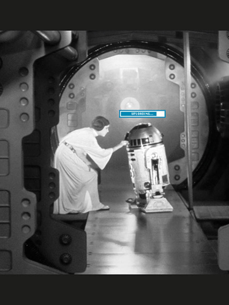 Star Wars Classic Leia R2D2 Upload - Thumbnail View 1
