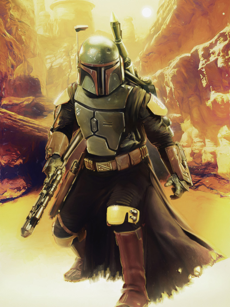 Star Wars Boba Fett Sneaking Up - Thumbnail View 1