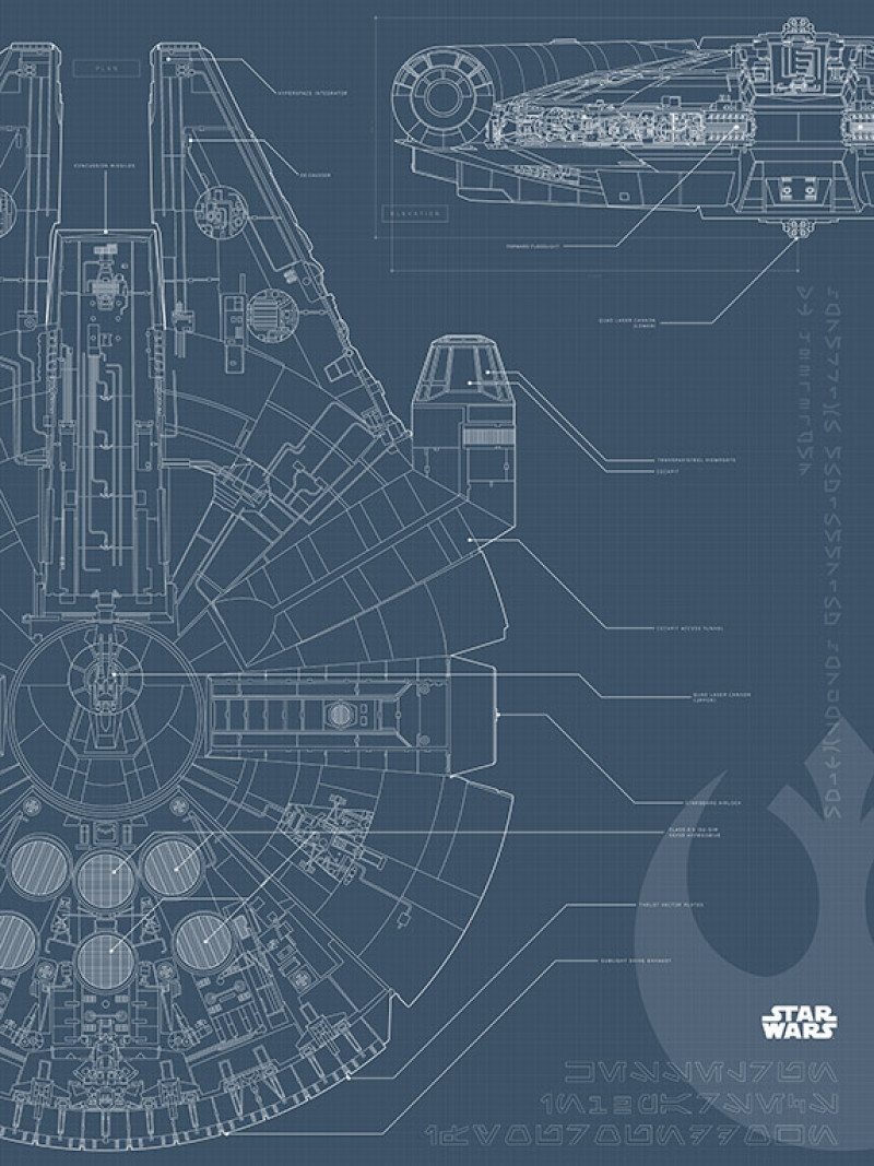 Star Wars Blueprint Falcon - Thumbnail View 1