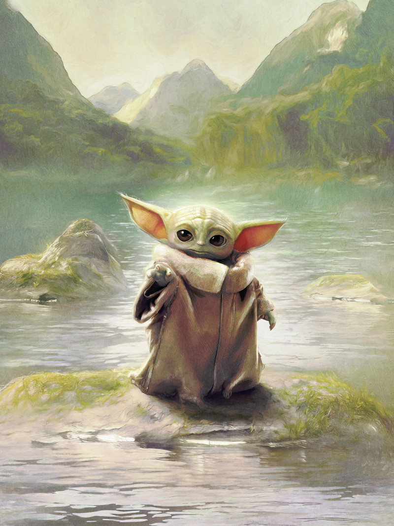 Star Wars The Mandalorian Grogu Landscape - Thumbnail View 1