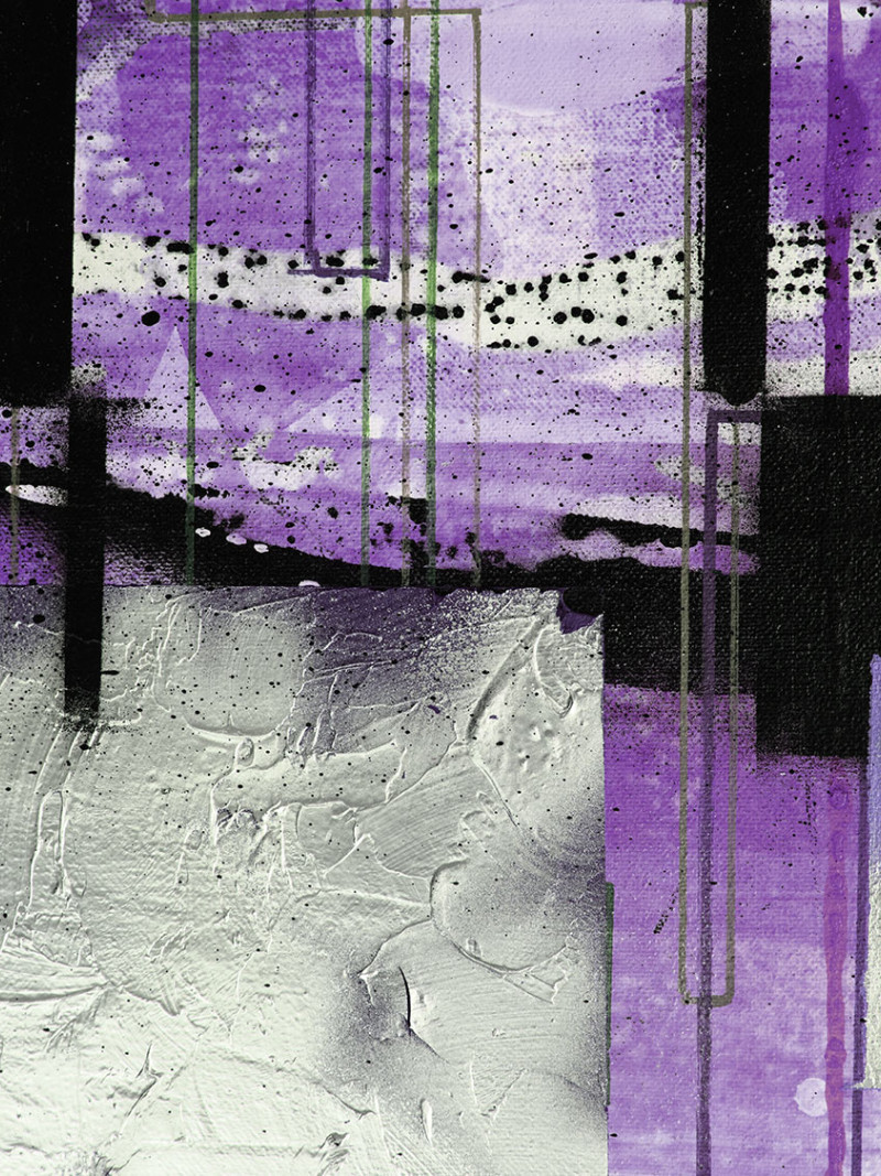 Squares Dropping grau-violett - Thumbnail View 1