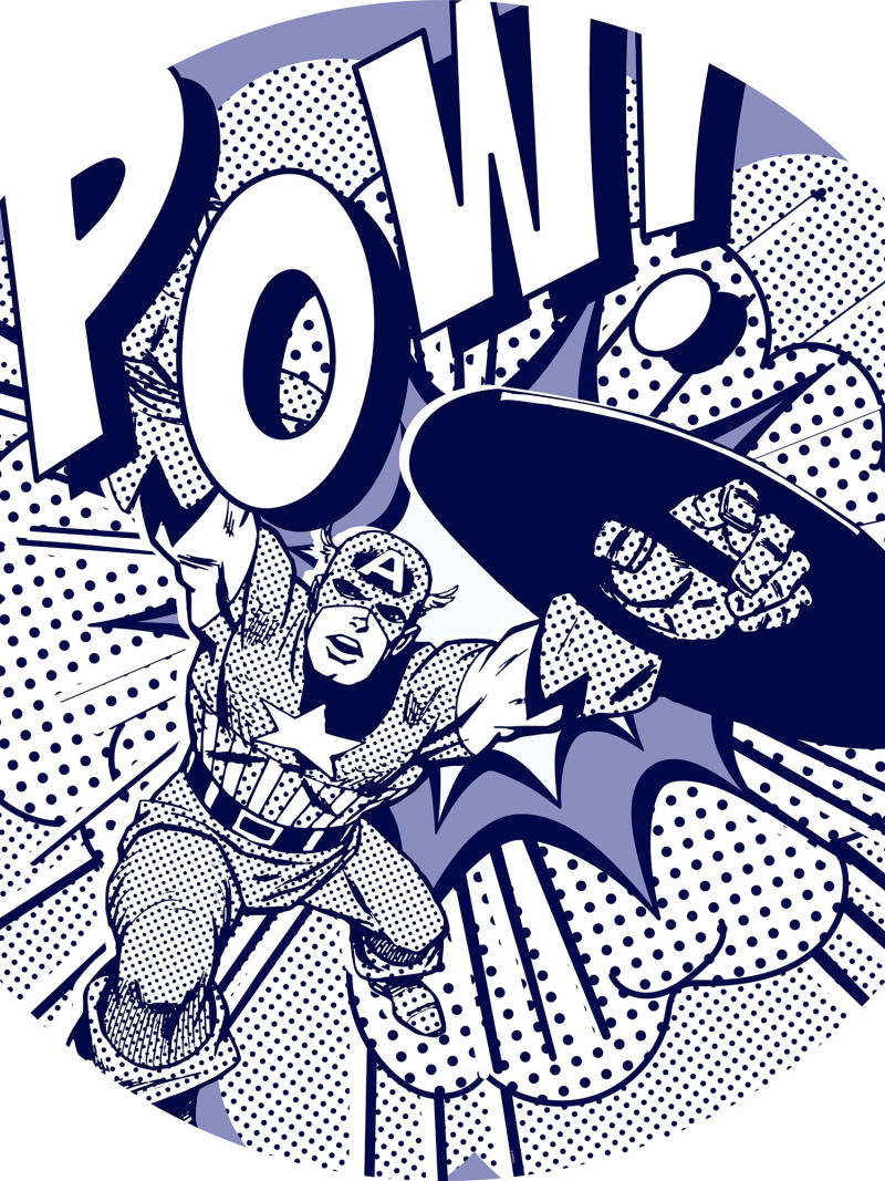 Captian America Pow - Thumbnail View 1