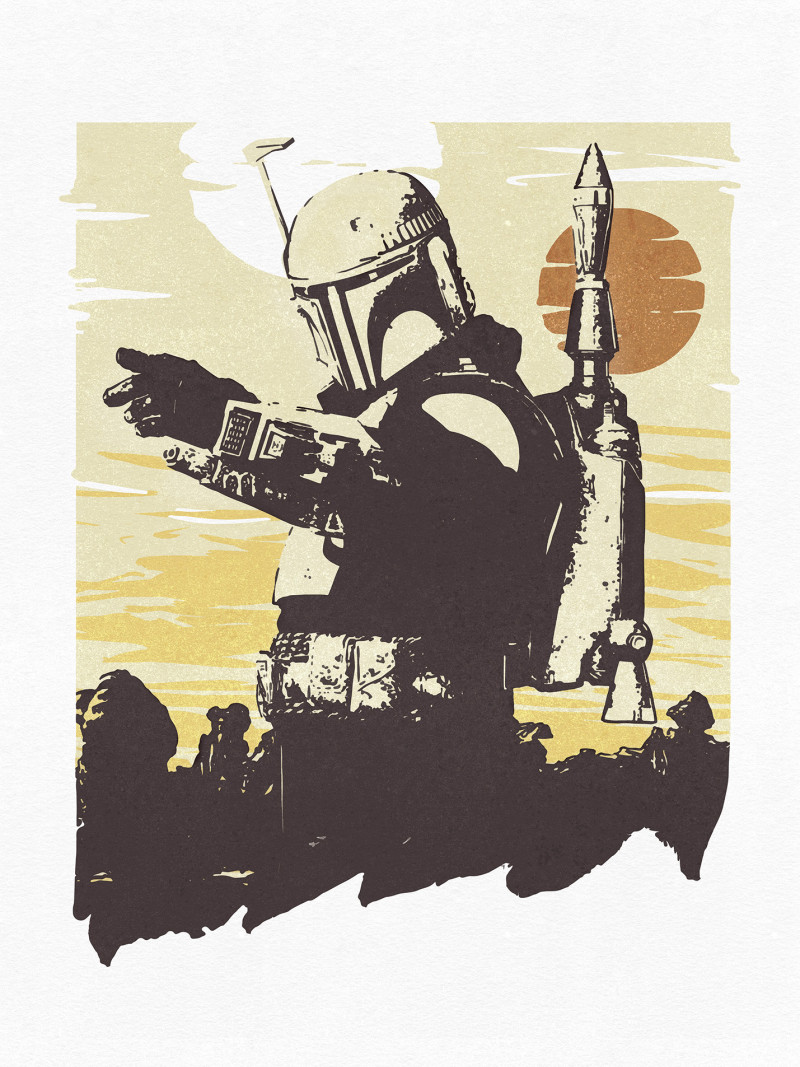 Star Wars Boba Fett Illustration Target - Thumbnail View 1