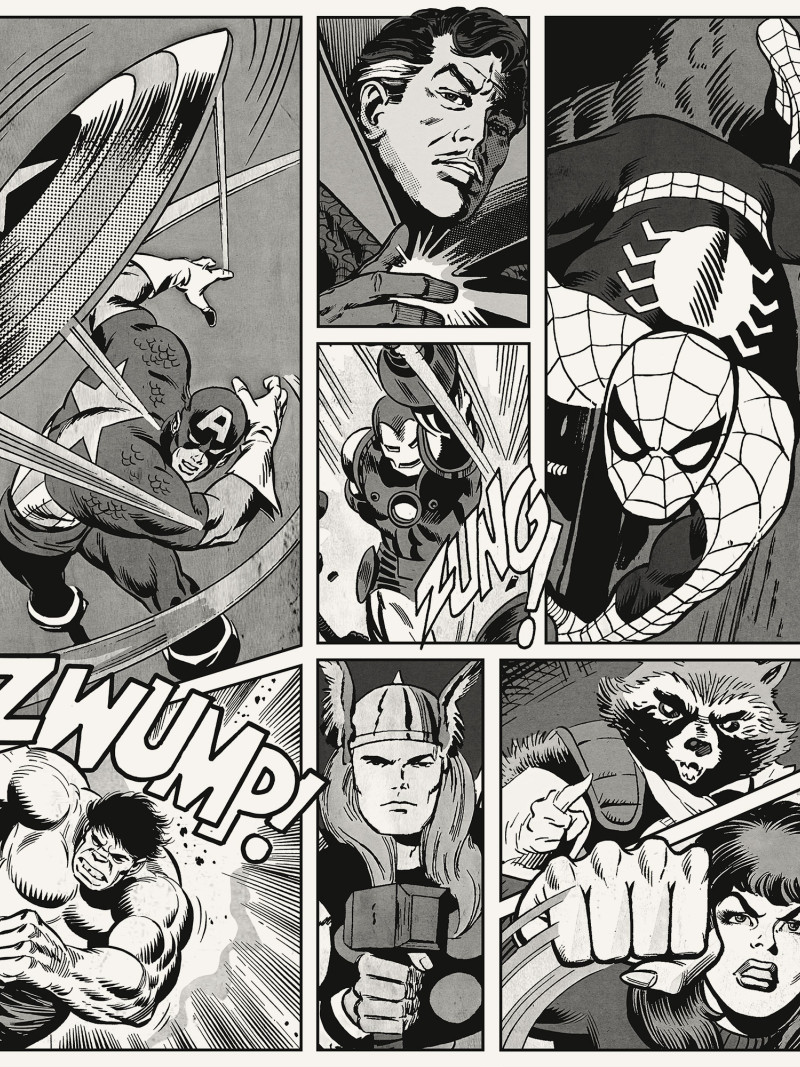 Marvel Classic Comic Panel Monochrome - Thumbnail View 1