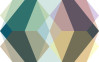 Gem Stone Kite green-brown-rose - View 1