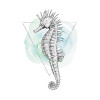 Sea Horse Watercolor