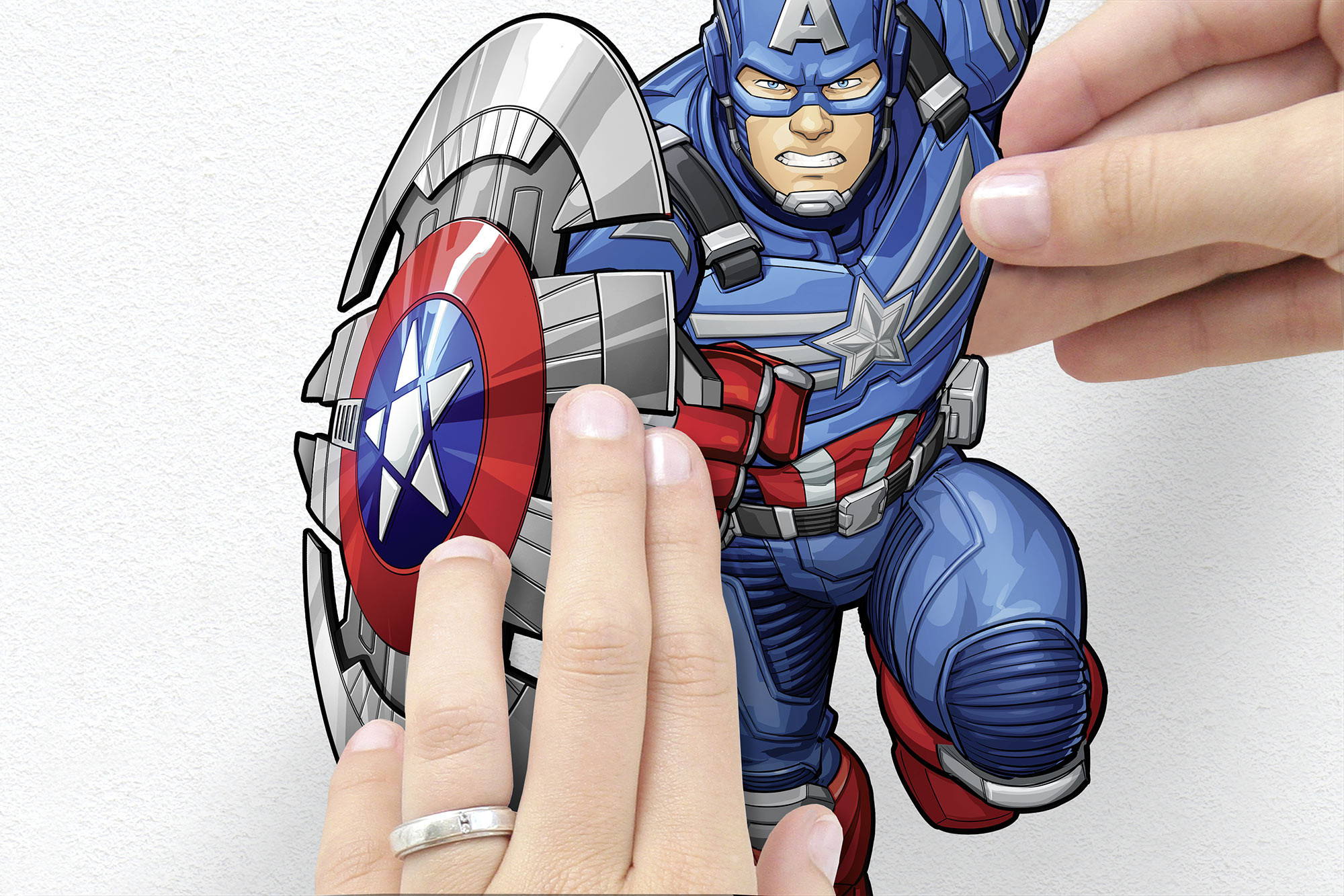 Sticker mural Avengers Plates de Komar®, Marvel