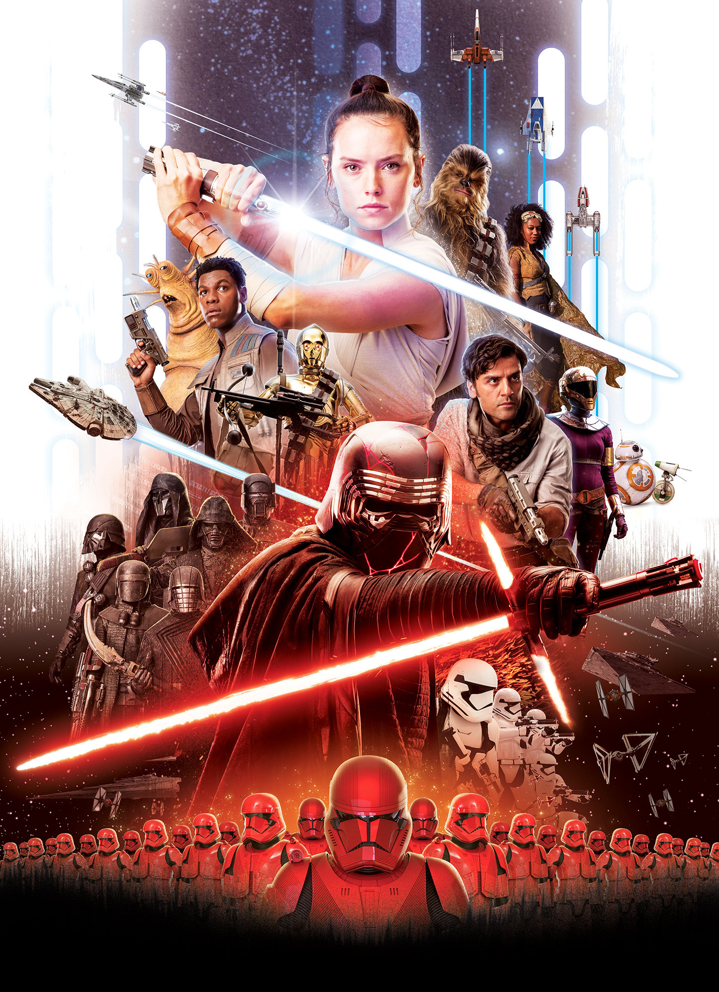 Photomurals  Photomural on paper Star Wars Movie Poster Rey by Komar®