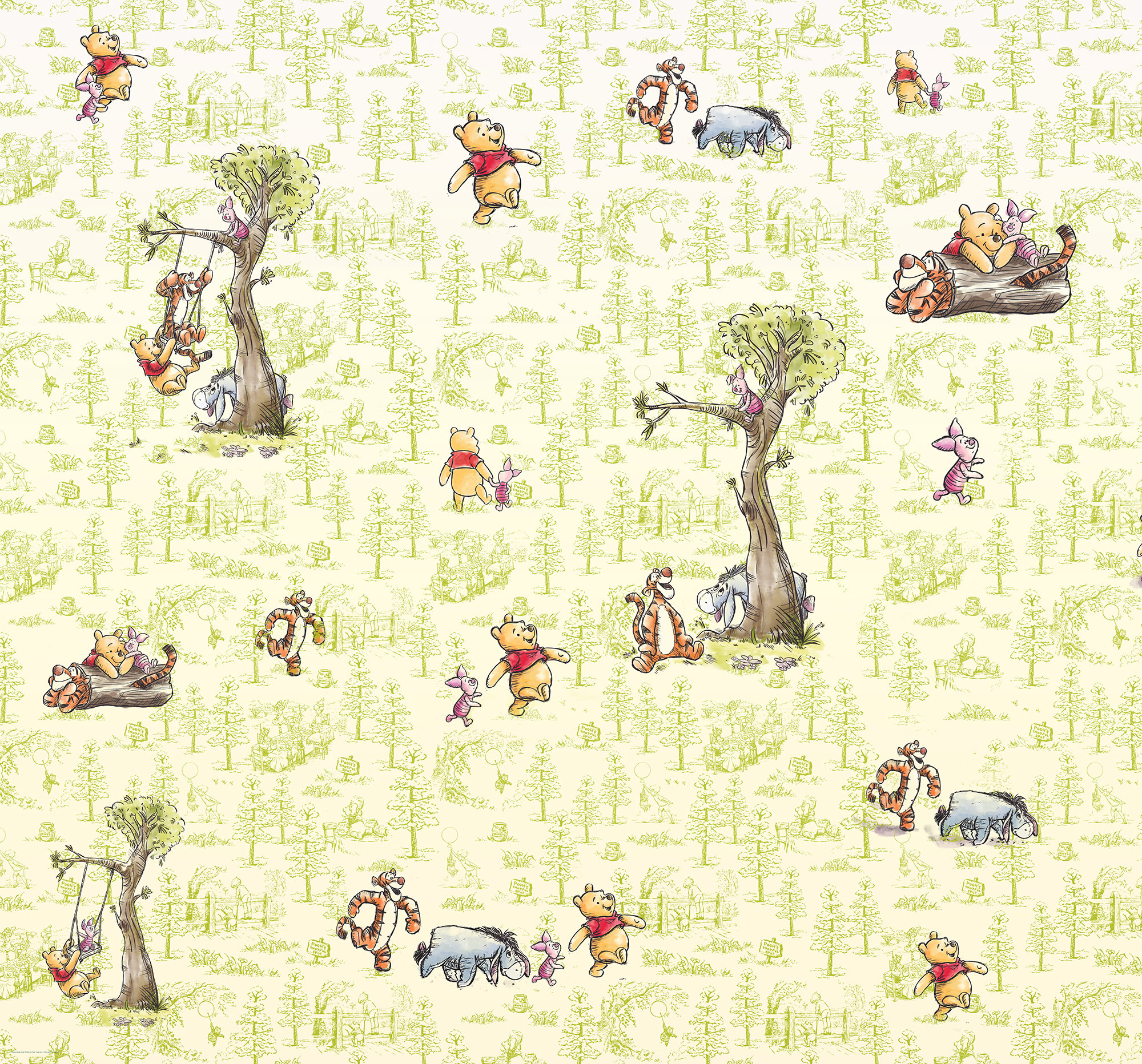 Disney Winnie The Pooh Collection Round Towel 3D Digital Print