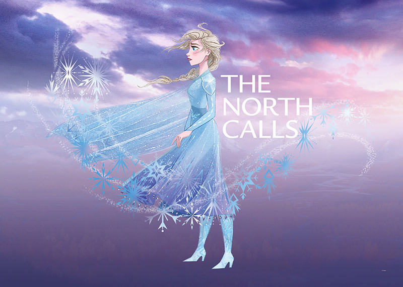 Art print Frozen Elsa The North Calls with / without frame by