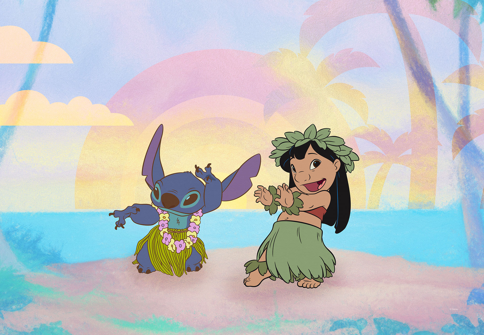 Canvas print Lilo and Stitch Dancing by Komar® I only 24.50 €