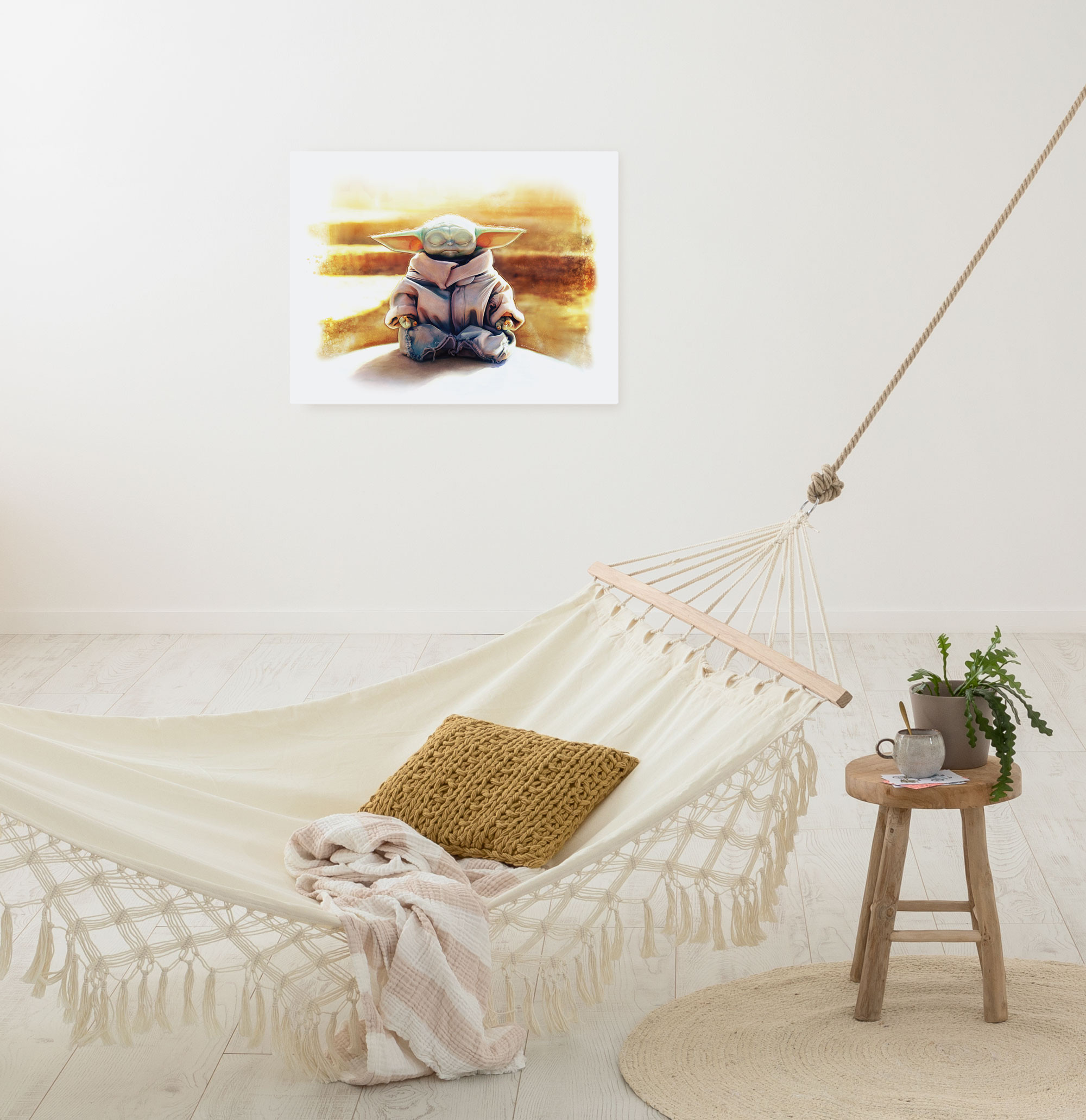 Canvas print The Mandalorian - Grogu Meditation King by Komar® I only 19.50  €