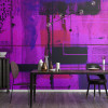 Liquids Dripping pink-blue - View 1