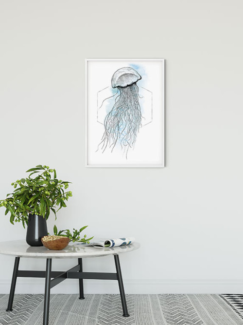 Jellyfish Watercolor - Slider Item - View 1