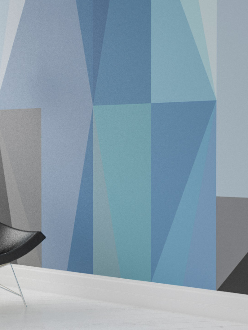 Gem Stone Rhombus blue-black - View 1