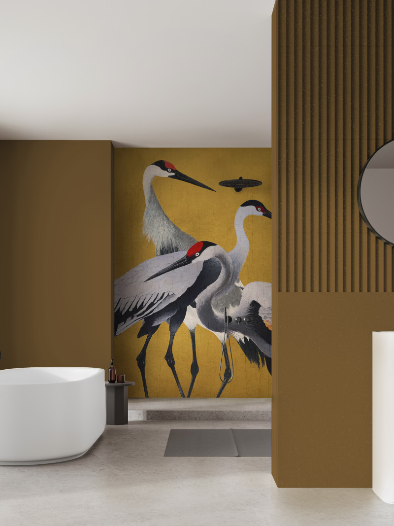 Yellow Cranes - View 1