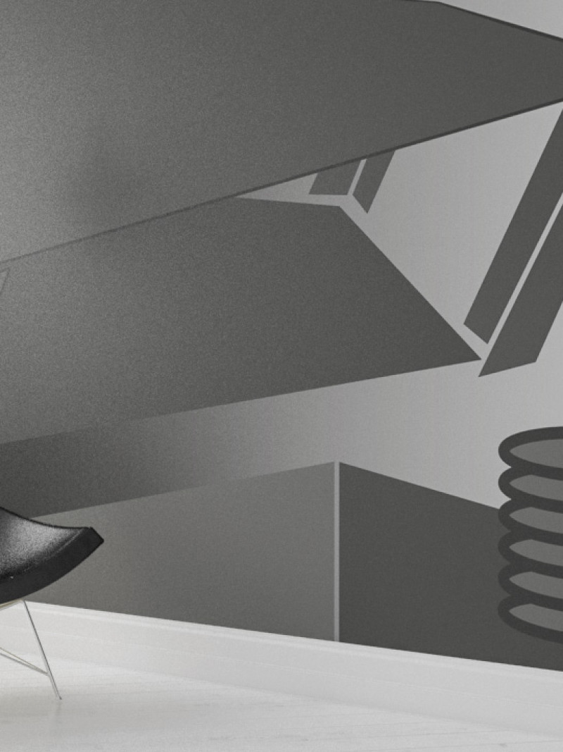 Perspective Table black-grey-grey - View 1