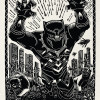 Marvel Black Panther Lino-Cut Charge - Thumbnail View 1