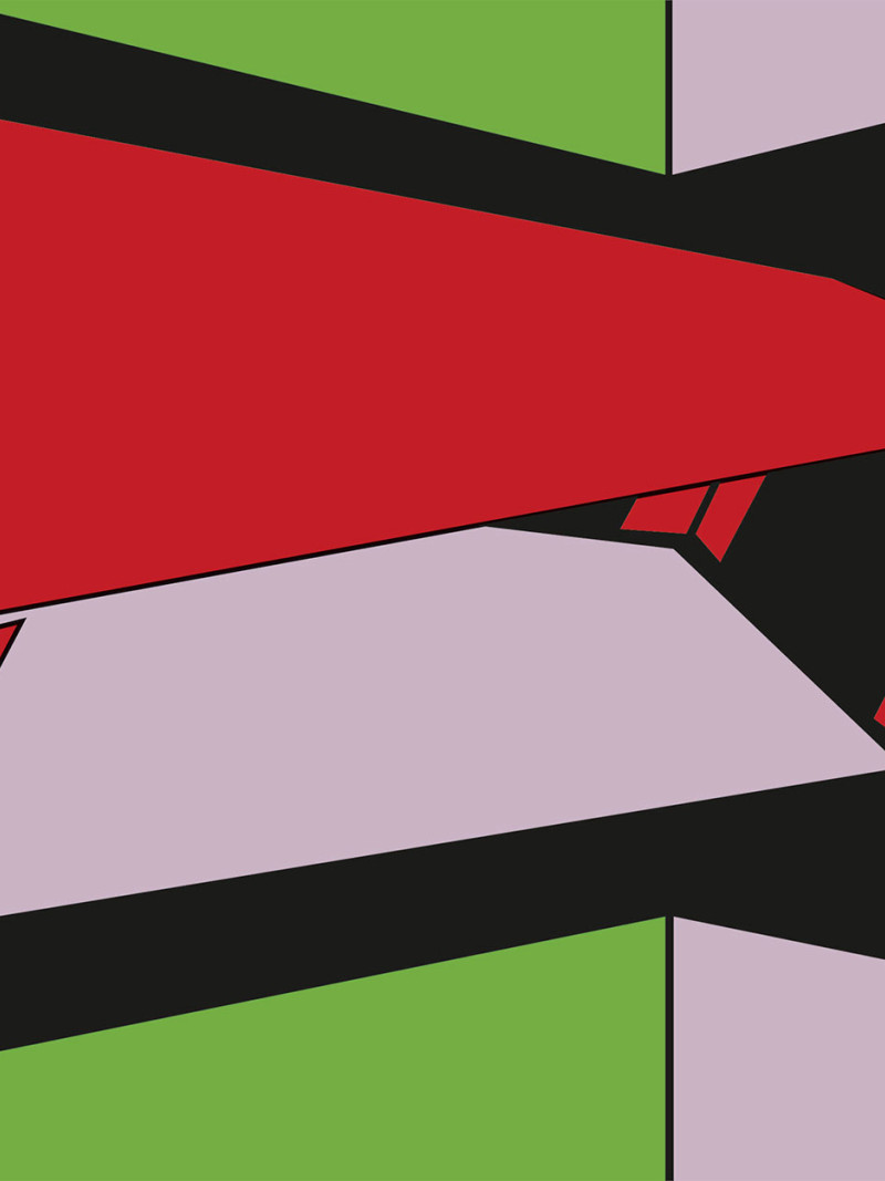 Perspective Table red-green-rose - Thumbnail View 1