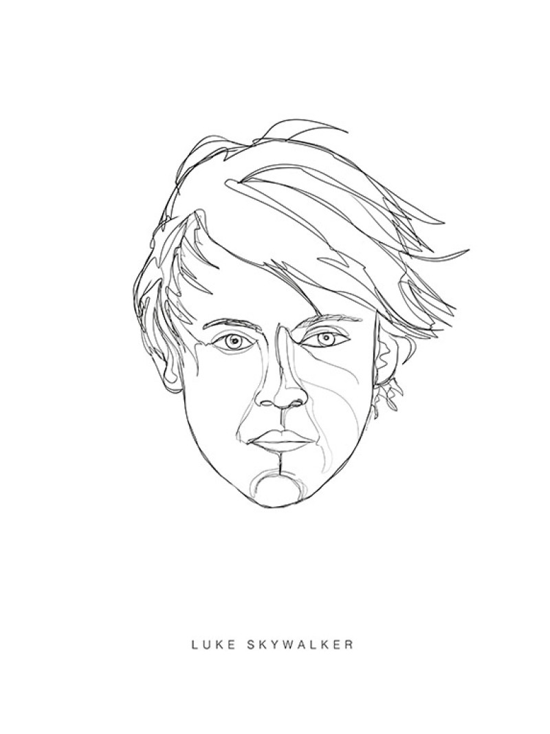 Star Wars Classic Force Faces Luke - Thumbnail View 1