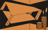 Perspective Table orange-black - View 1