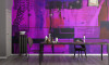 Liquids Dripping pink-blue - View 1