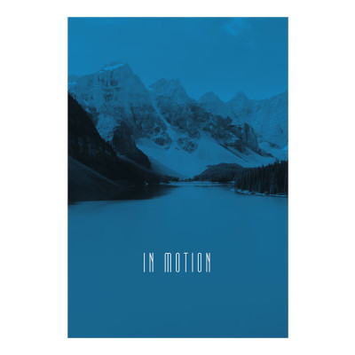 Word Lake In Motion Blue