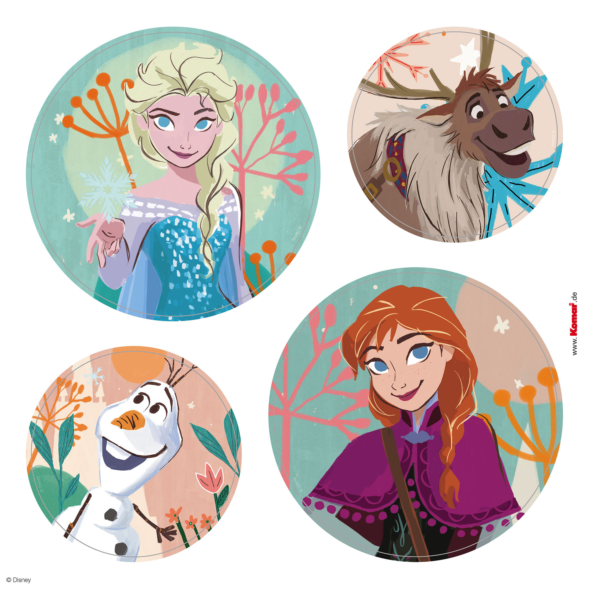 Stickers pour fenetre La Reine des Neiges Disney Frozen