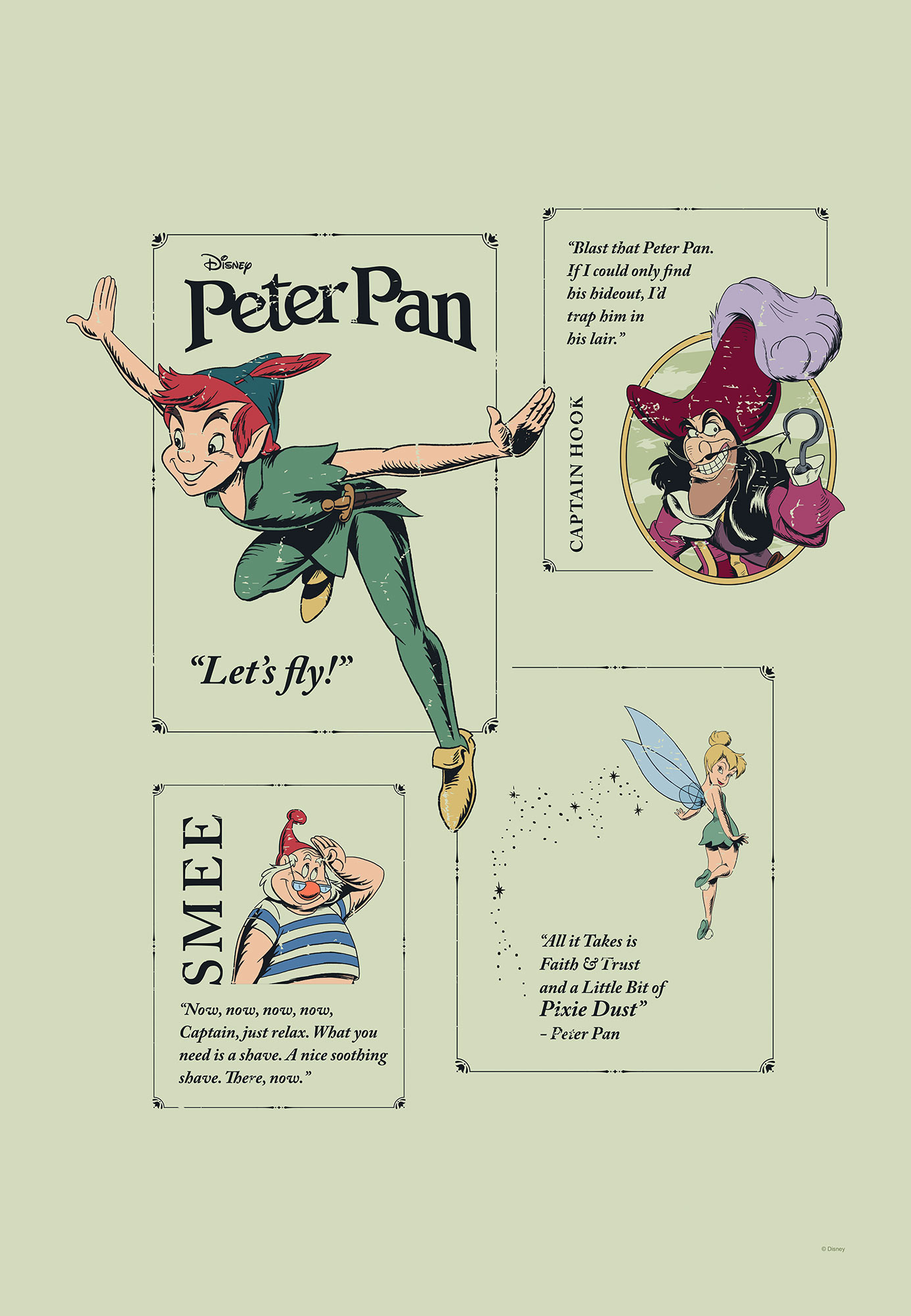 Tableau sur toile Peter Pan - Let´s Fly! de Komar® I seulement 24.50 €