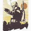 Star Wars Watercolor Boba Fett - Slider Item - View 1