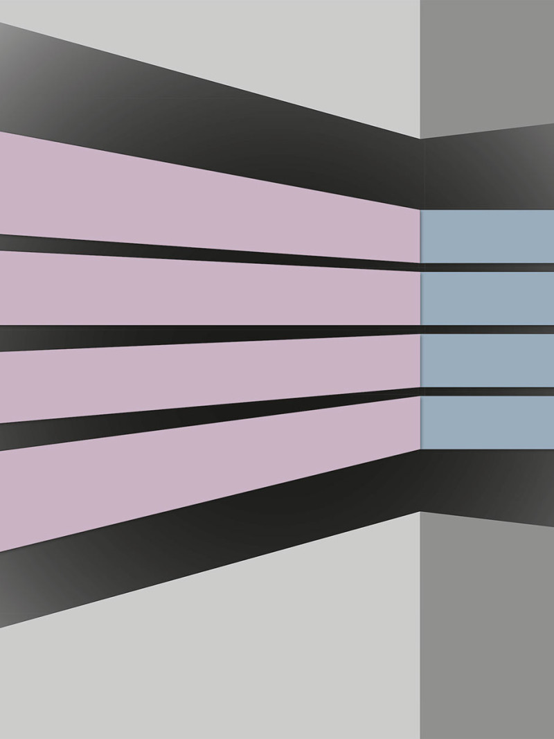 Perspective Fanning rose-bleu-grey - Thumbnail View 1
