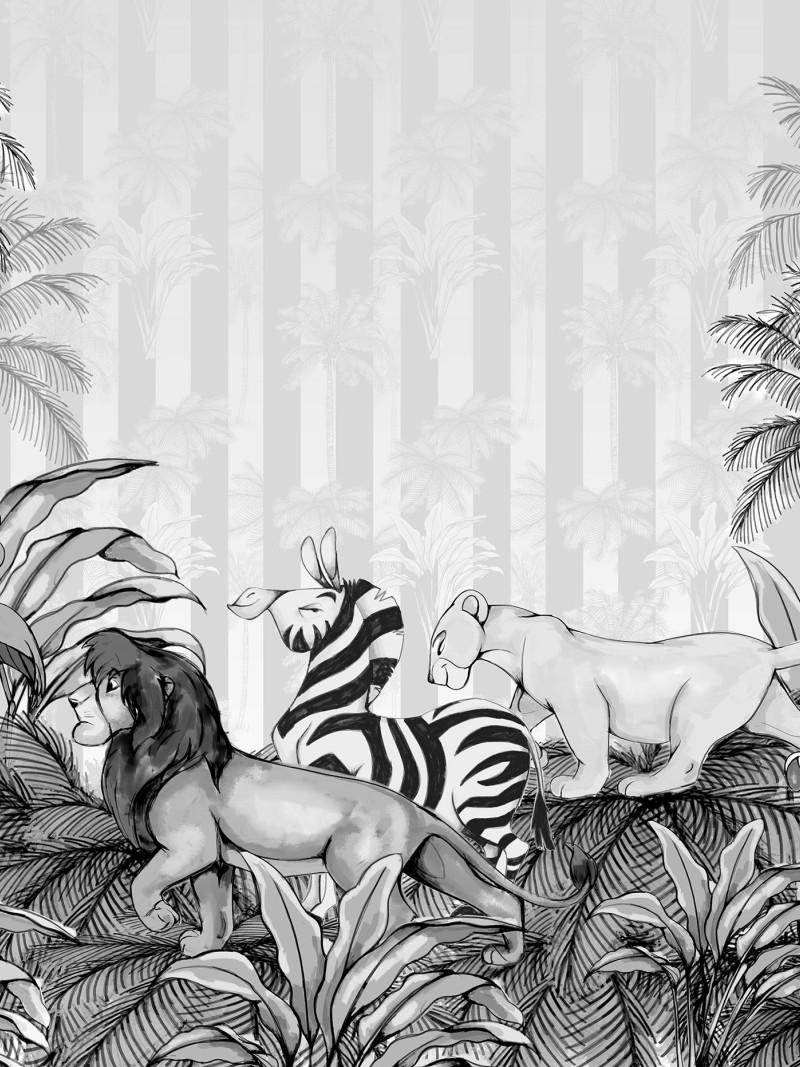 Lion King Monochrome - Thumbnail View 1