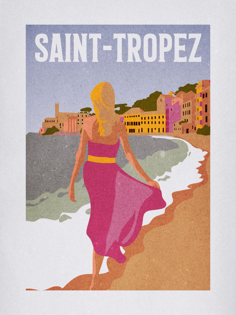 Vintage Travel Saint-Tropez - Thumbnail View 1