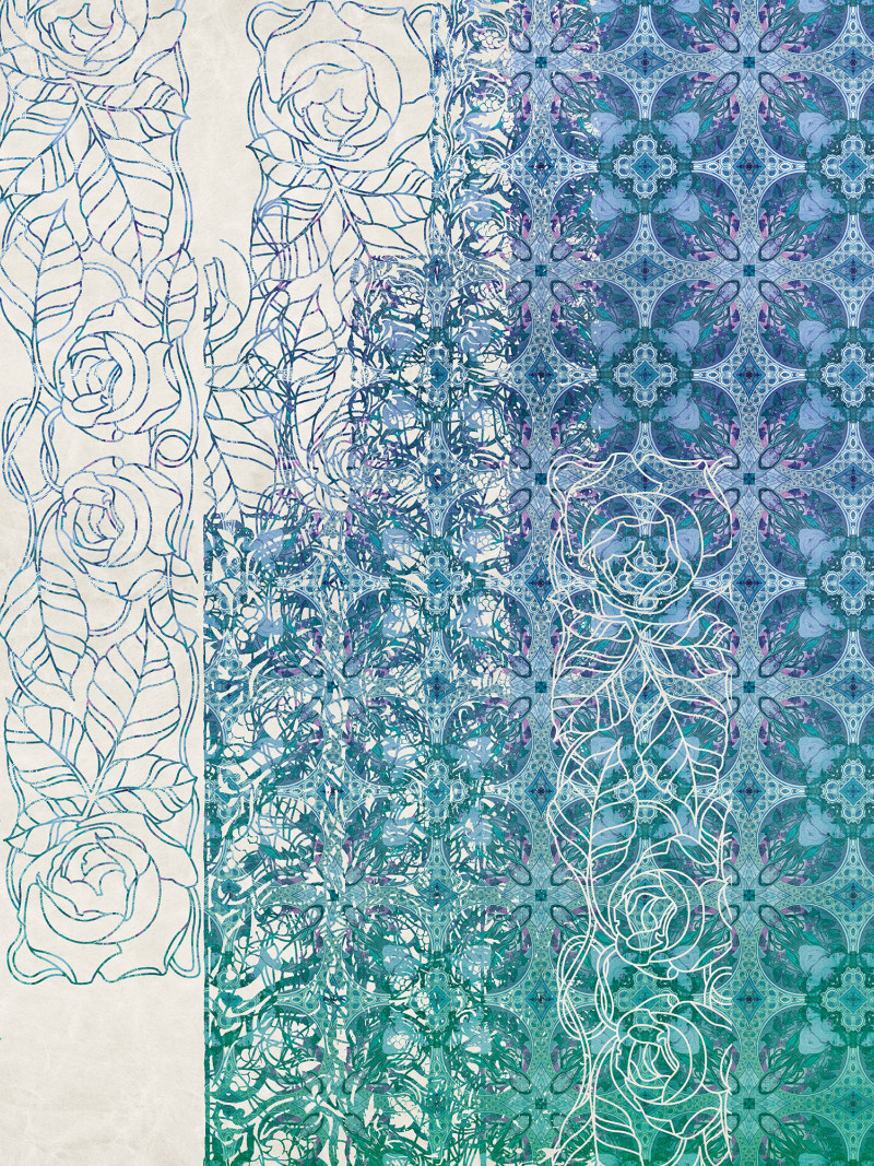 Art Nouveau Bleu - Thumbnail View 1