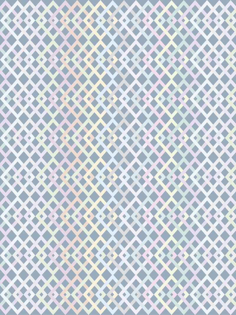 Structure Rhombus bleu-pastell - Thumbnail View 1