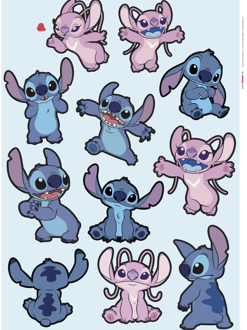 Disney Stitch and Angel Happy - Thumbnail View 1