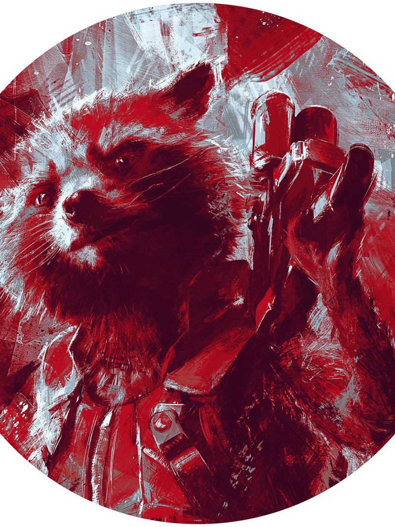 Avengers Painting Rocket Raccoon - Thumbnail View 1