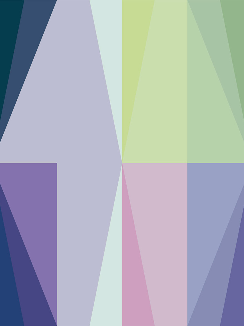 Gem Stone Rhombus bleu-rose-yellow - Thumbnail View 1