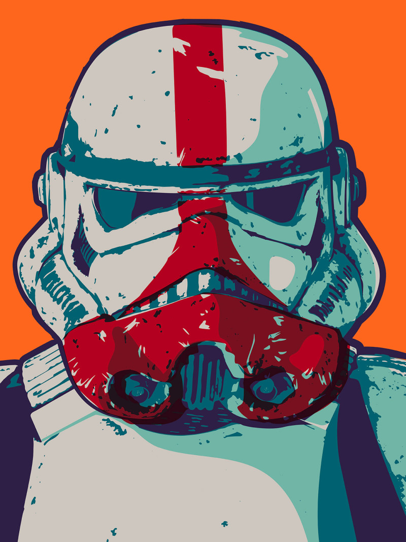 Star Wars Mandalorian Pop Art Stormtrooper - Thumbnail View 1