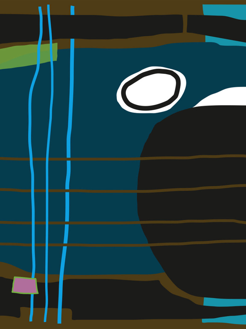 Composition 5 brown-blue - Thumbnail View 1