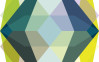 Gem Stone Kite petrol-bleu-yellow - View 1