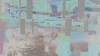 Squares Dropping green - View 1