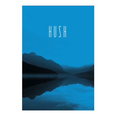 Word Lake Hush Blue