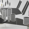 Perspektive Vases black-white - View 1