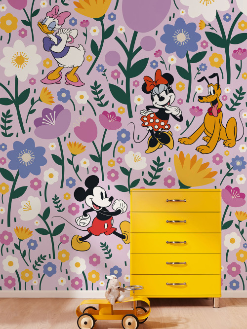 Disney Mickey Mouse and Minnie Mouse Botanical Spring - Slider Item - View 1